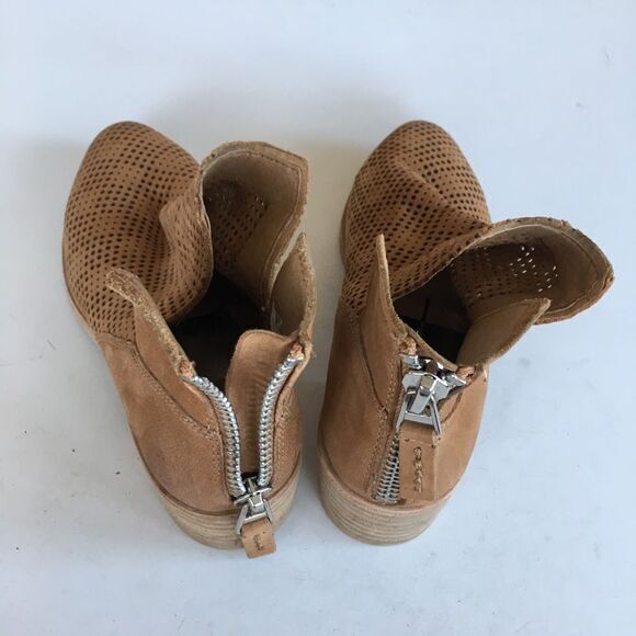 DV Dolce Vita‎ Tommi Perforated Bootie TAN NUBUCK Womens Size 8 Heeled Ankle - Picture 4 of 5